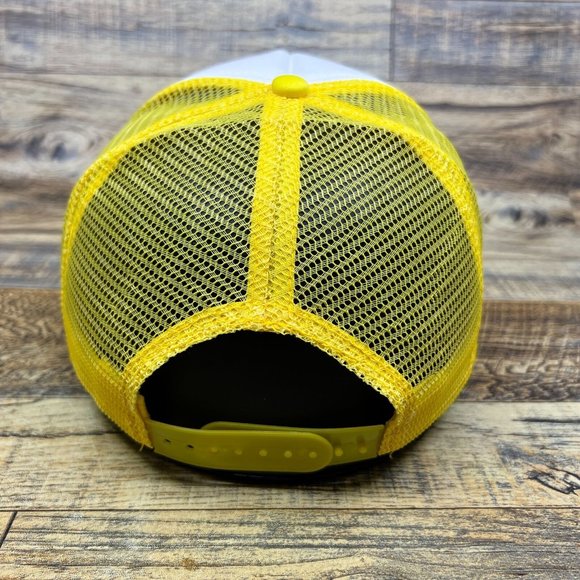 Say Nope To Dope Anti-Drug Advertisement Mens Trucker Hat Yellow Snapback Cap - Picture 5 of 8